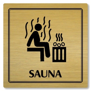 Sauna, 100x100mm, zlatá, Utah